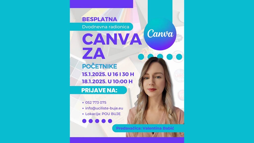 Canva besplatna radionica – POU Buje