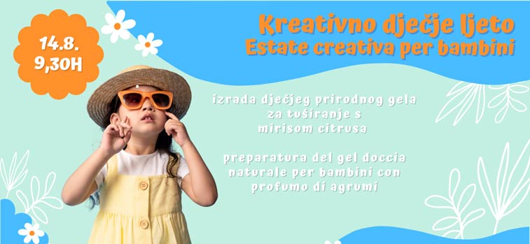Kreativno dječje ljeto – radionica izrade prirodnog gela za tuširanje