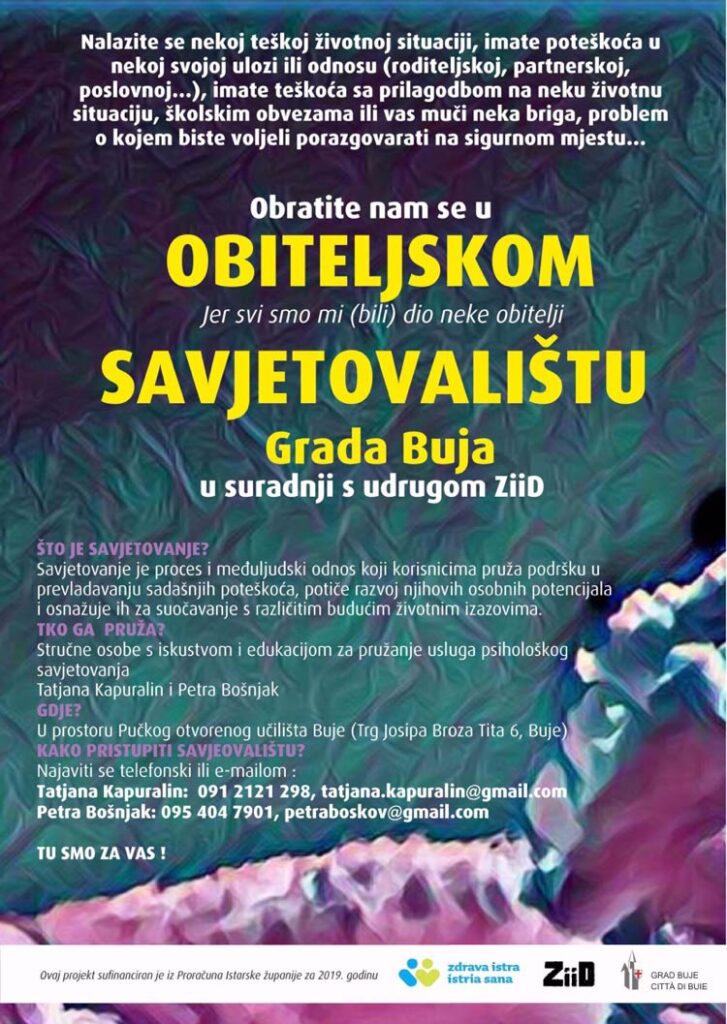 Besplatno obiteljsko savjetovalište Buje