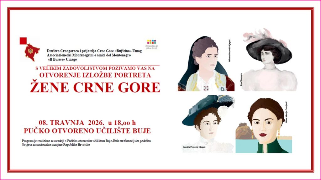Izložba portreta „Žene Crne Gore“ / La mostra di ritratti „Le donne del Montenegro“