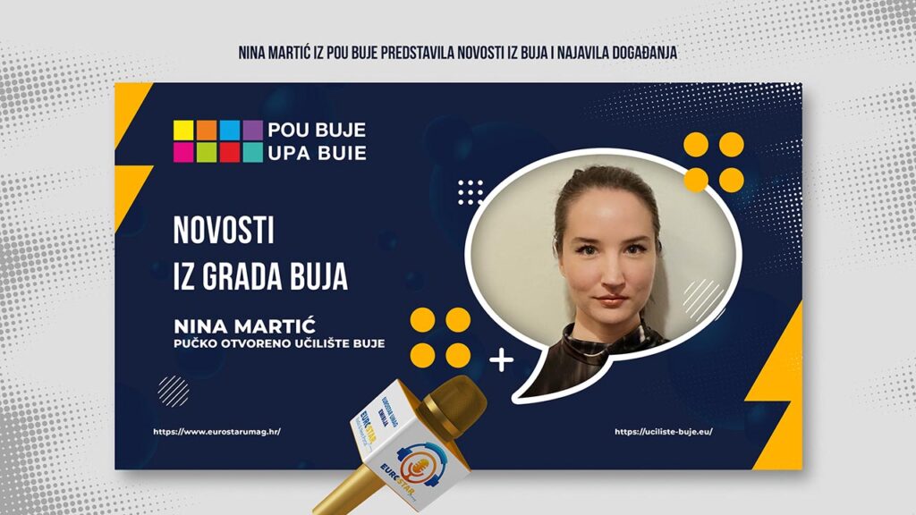 Nina Martić iz POU Buje predstavila novosti iz Buja i najavila događanja