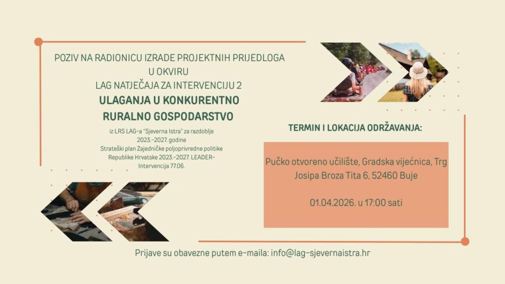 Poziv na radionicu projektnih prijedloga